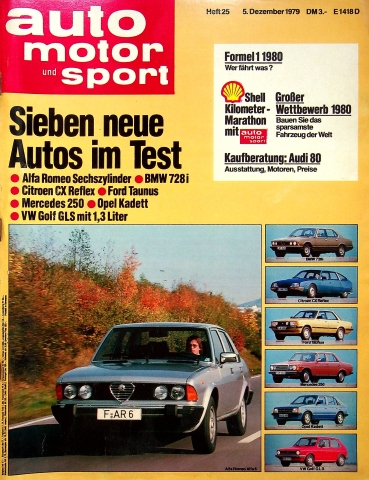 Deckblatt Auto Motor und Sport (25/1979)